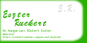 eszter ruckert business card